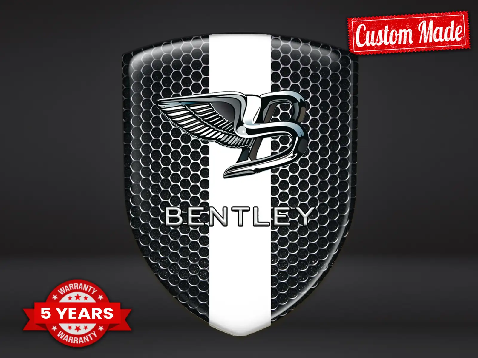 Bentley Stickers Dôme Époxy Édition Luxe Badges Élégants